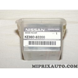 Pack agrafes de fixation Nissan Infiniti original OEM KE98083200 KE980-83200 