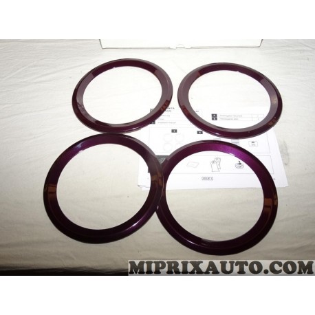 Ensemble 4 cerclages contour enceinte haut parleur violet Nissan Infiniti original OEM KE6003V101BP KE600-3V101-BP pour nissan n