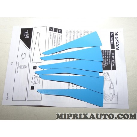 Kit revetements jante alliage bleu Nissan Infiniti original OEM KE4115F1AA KE411-5F1AA 