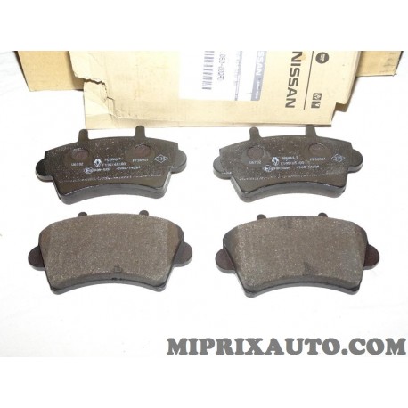 Jeux 4 plaquettes de frein Nissan Infiniti original OEM 4106000QAD 41060-00QAD 