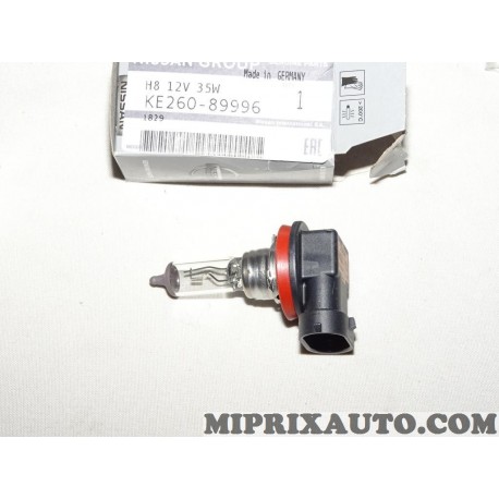 Ampoule de phare H8 Nissan Infiniti original OEM KE26089996 KE260-89996 