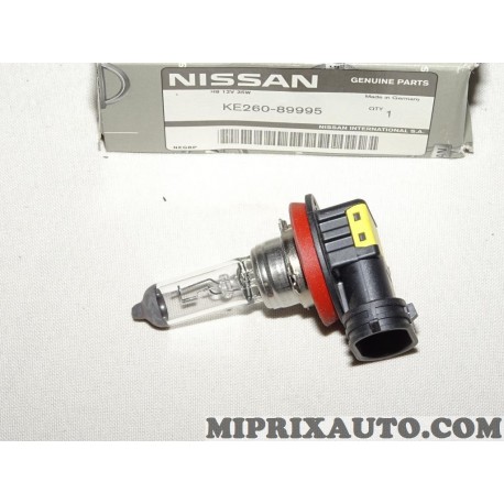 Ampoule de phare H8 Nissan Infiniti original OEM KE26089995 KE260-89995 