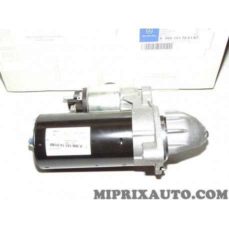 Demarreur 1.7KW Mercedes Benz original OEM 0061517401 pour mercedes classe C E CLC sprinter W903 W211 CL203 W906